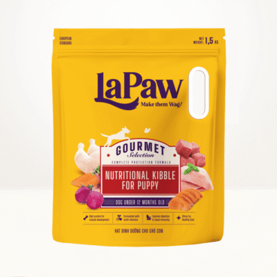 Hạt cho chó con LaPaw cung cấp dưỡng chất cần thiết cho sự phát triển của cún trong giai đoạn này
