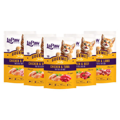 Pate gói LaPaw dễ ăn, cung cấp năng lượng ần thiết nhằm hỗ trợ duy trì sức khỏe ổn định cho mèo