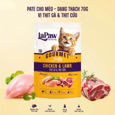 Pate gói LaPaw dễ ăn và bổ sung nguồn dinh dưỡng thiết yếu giúp hỗ trợ boss phục hồi sức khỏe