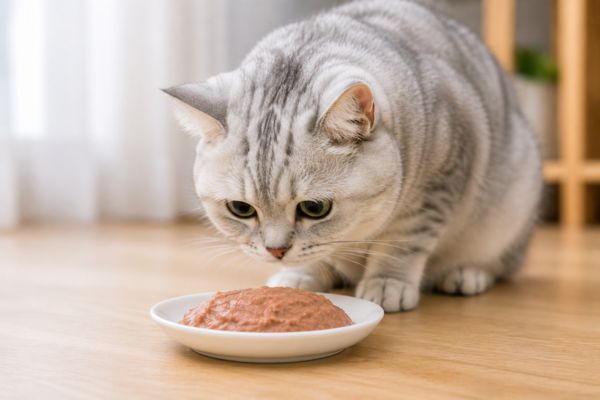 Pate cho mèo giàu protein và độ ẩm cao