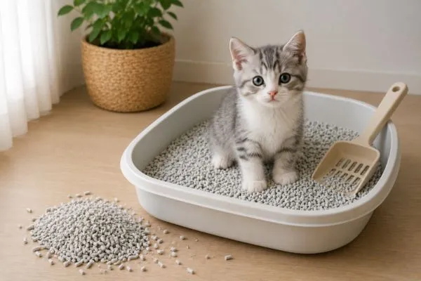 Cát giấy cho mèo phù hợp với mèo con và mèo sau phẫu thuật