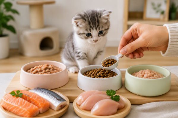 Cách nhận biết thức ăn phù hợp khi nuôi mèo con