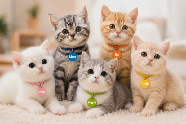 Đặt tên cho mèo với những cái tên ngắn và dễ nhớ