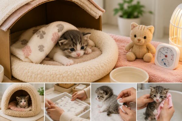 Những nguyên tắc giữ ấm và vệ sinh giúp mèo con phát triển khỏe mạnh