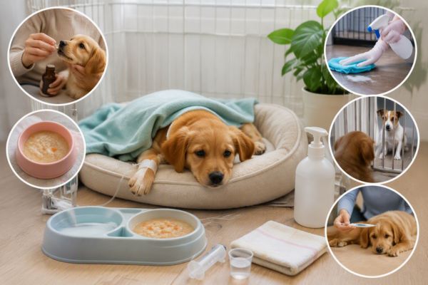 Những lưu ý khi chăm sóc chó mắc Parvo