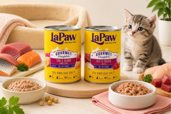 Lựa chọn pate mềm giúp mèo con chuyển sang thức ăn đặc dễ dàng hơn