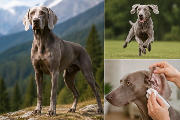Weimaraner – Giống chó tai dài lớn mạnh mẽ, năng động