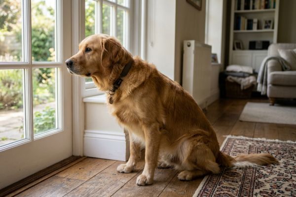 Chó Golden hiền lành hòa đồng nhưng vẫn cảnh giác với người lạ