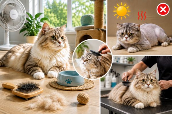 Có nên cạo lông mèo vào mùa hè?