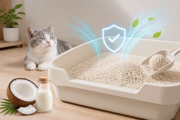 Hỗ trợ kiểm soát mùi để khay vệ sinh luôn dễ chịu hơn