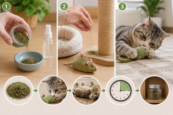 Hướng dẫn sử dụng Catnip đúng cách cho mèo tại nhà