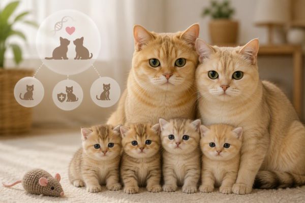 Mèo cận huyết và nguy cơ di truyền ở mèo con