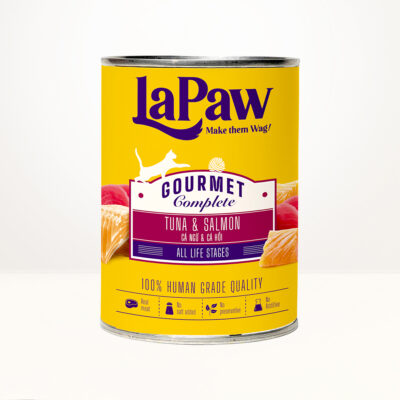 Pate cho mèo mọi lứa tuổi Lapaw vị cá ngừ và cá hồi 375g