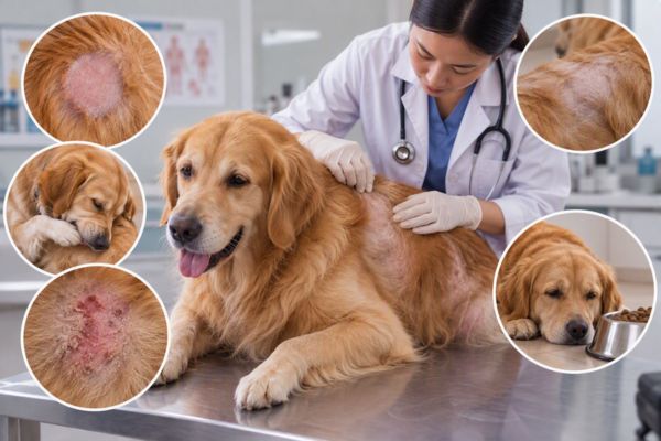 Dấu hiệu rụng lông kéo dài cần được bác sĩ thú y kiểm tra