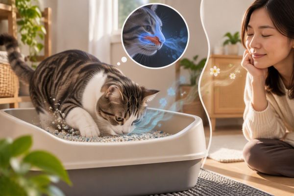 Khứu giác nhạy khiến mèo cảm nhận mùi hương mạnh hơn con người