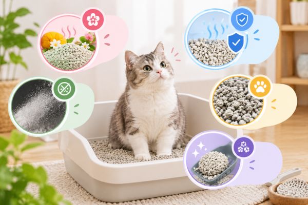 Tiêu chí chọn cát mèo thơm phù hợp cho Boss