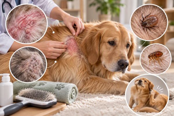 Dấu hiệu bệnh ngoài da ở chó mà Sen nên chú ý