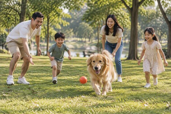 Thú cưng giúp gắn kết các thành viên trong gia đình